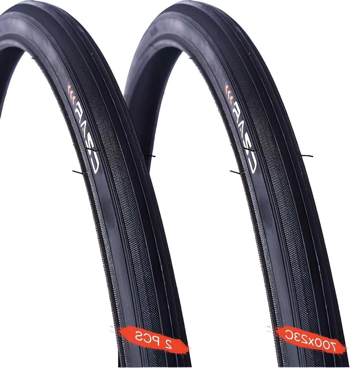 Fietsbanden Set - Wielbanden Racefiets - Comfortabel Fietsen - Hoge Bandenspanning Ondersteuning - 700x23c - Zwart