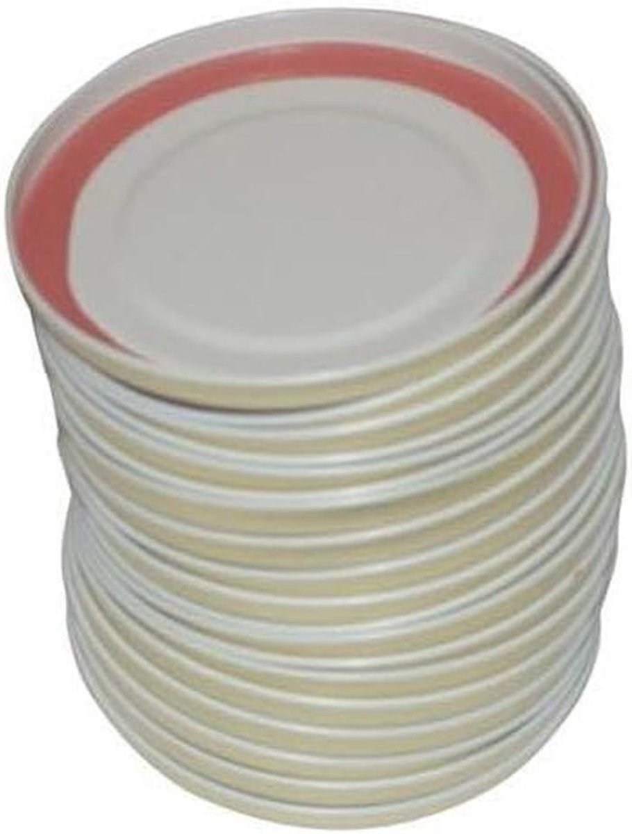 Deksels voor Potten - Deksel Set - Potten Afsluiten - Speciaal Ontworpen - 68 mm - Zilver