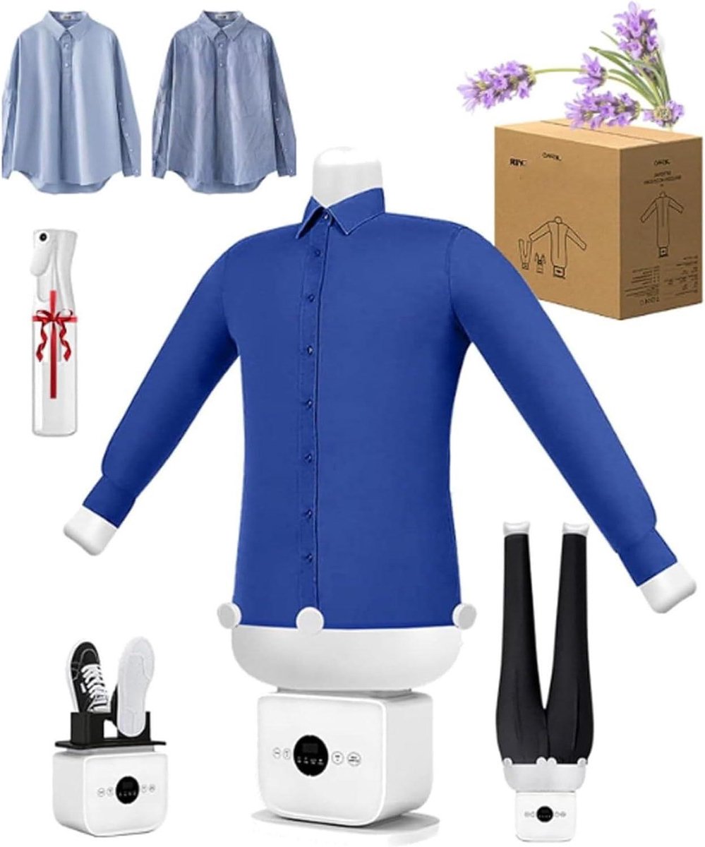 Automatische Strijkmachine - Stoomstrijkijzer Droger - Snel Kleding Strijken - 8 Minuten Droogtijd - XXXL Aanpasbaar - Wit