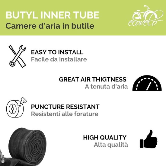 Reservebandenkamer - Bandenventiel - Voertuigonderhoud - Luchtdicht Butyl - 6.00-16 Inch - Zwart — afbeelding 2