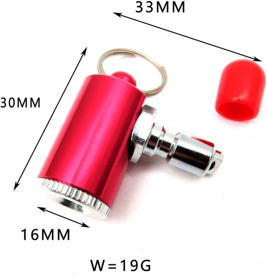 Opblaasmondstuk - Luchtpomp adapter - Speelgoed opblazen - Duikfles aansluiting - 33x30x16 mm - Aluminium — afbeelding 5