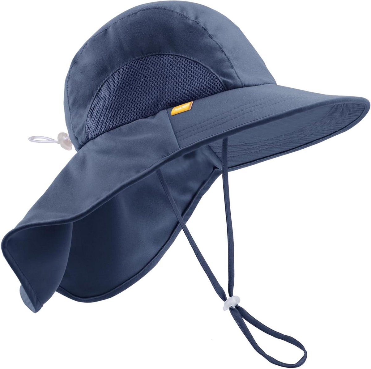 Zonnehoed Kinderen - Zomerhoed Baby - Bescherming Tegen Zon - Hoge UV Bescherming - Hoofdomtrek 47-56 cm - Blauw
