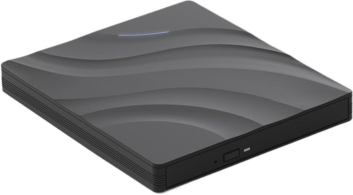 Externe DVD-speler - Optisch station - Bestanden Archiveren - Stabiele leesprestaties - USB 3.0 Type-C - Zwart
