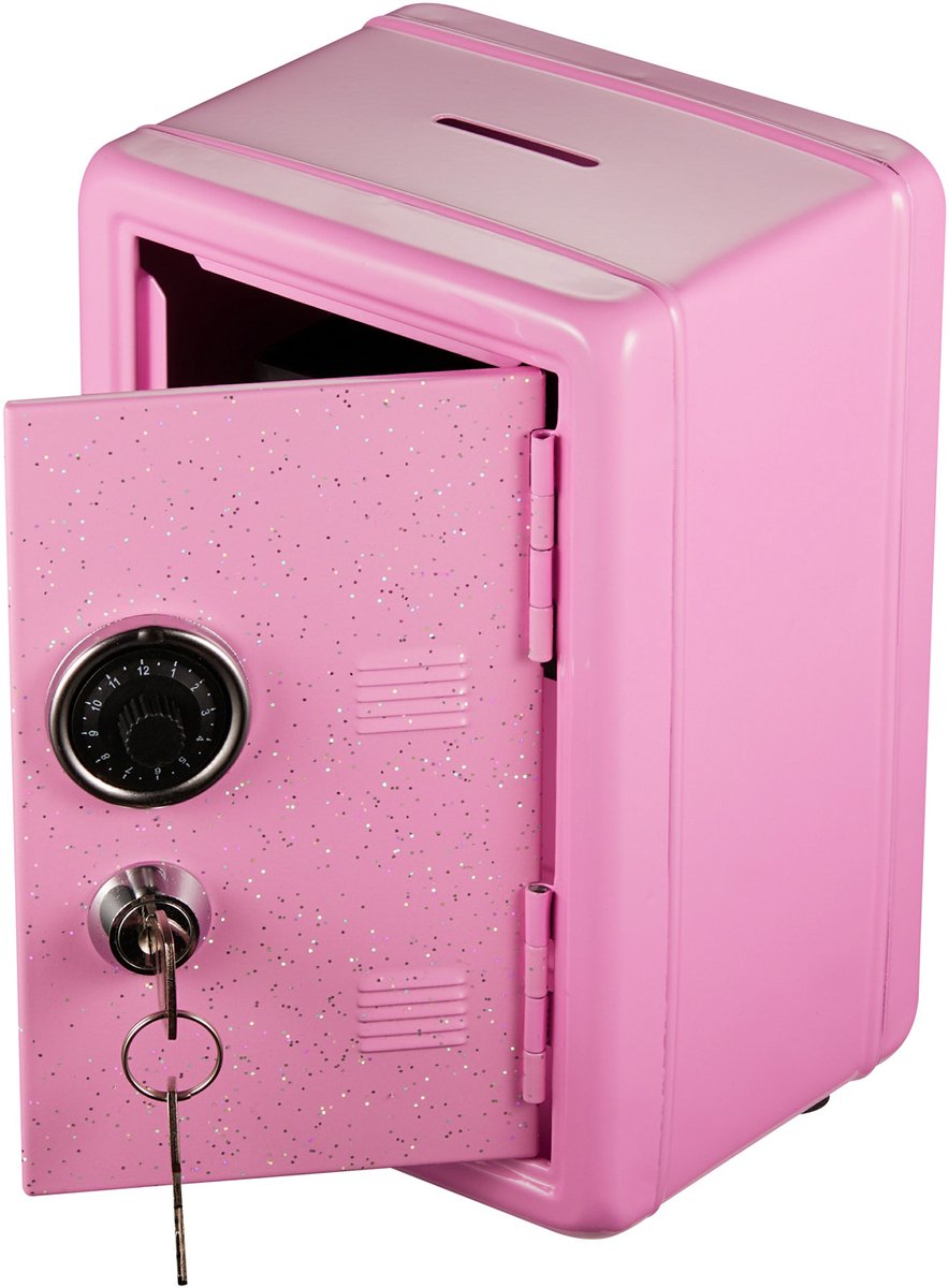 Volkano Kids Spaarpot - Kluis Kind - Spaarpot Meisje - Spaarpot Jongen - Spaarpot Kind - Roze