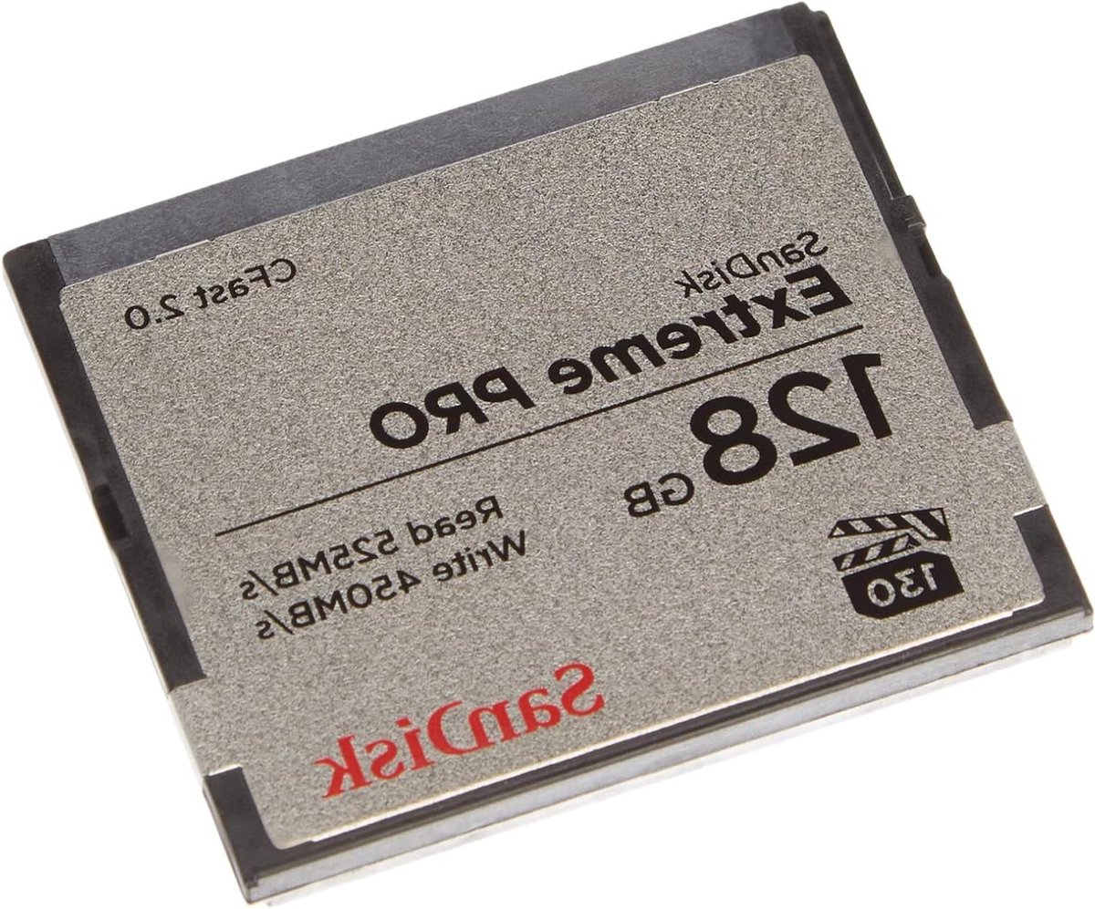 Geheugenkaart - Opslagkaart CFast - 4K Video Opnemen - VPG-130 Garantie - 128GB - Zwart