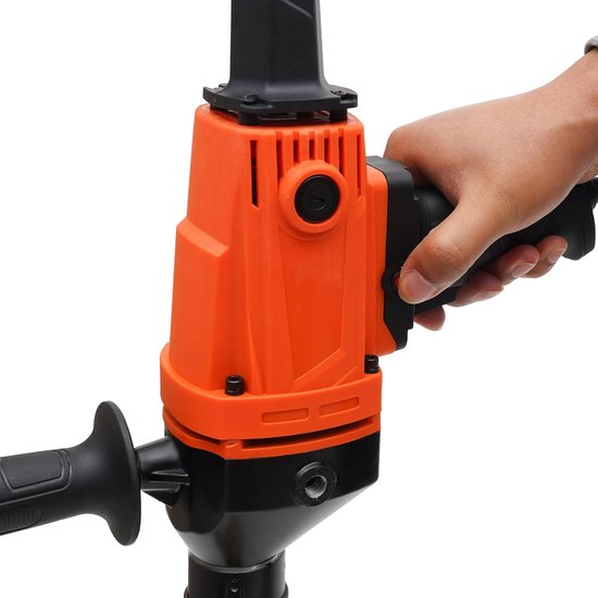 Elektrische Grondboor - Tuinboor Postengraver - Gaten Maken - Traploze Snelheidsregeling - 1.2 Meter - Oranje Zwart — afbeelding 4