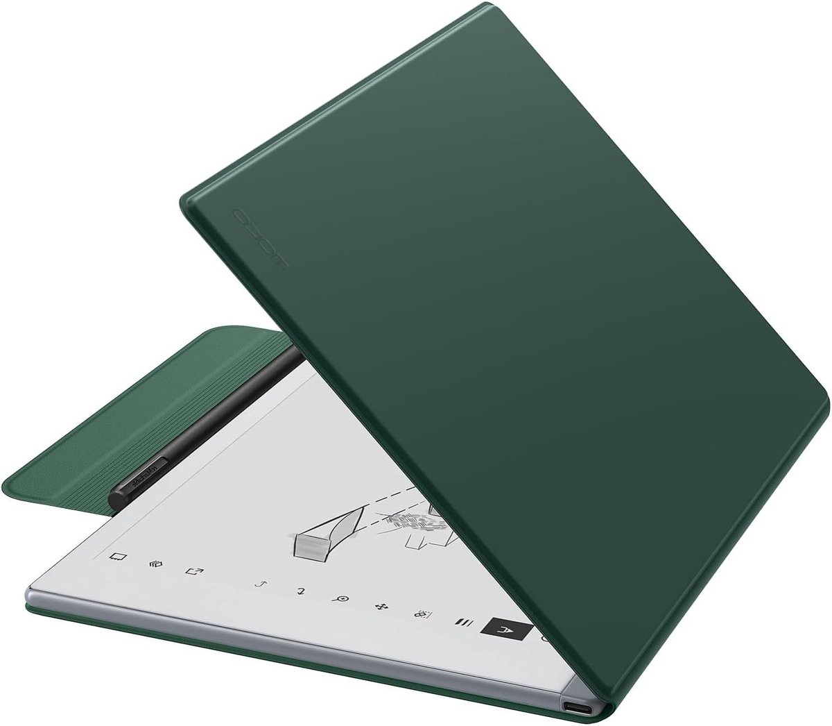 Tablethoes - Beschermhoes - Tablet Beschermen - Magnetische Sluiting - 10.3 Inch - Groen