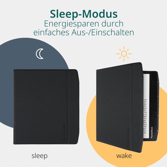 PocketBook Era Lite e-reader Stone Green – 7 inch – 16 GB – spatwaterdicht + Stone Green met Zwarte Flip Cover – voordeelbundel — afbeelding 2