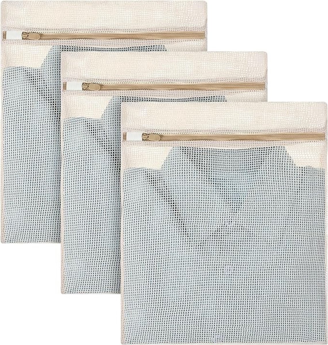 3 stuks waszakken voor wasmachine - beschermend wasnet voor kleding