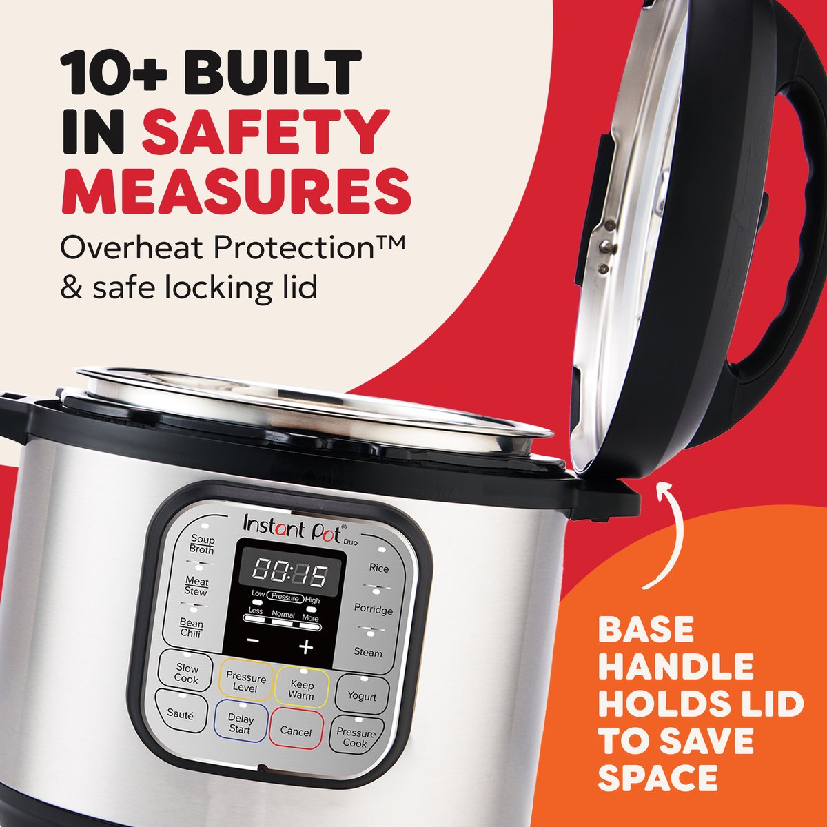 Instant Pot Duo 3L Multicooker - 7-in-1 Snelkookpan - Slowcooker - Rijstkoker - Stomer - Yoghurtmaker - Warmhouden - Tot 3 Porties – foto 4