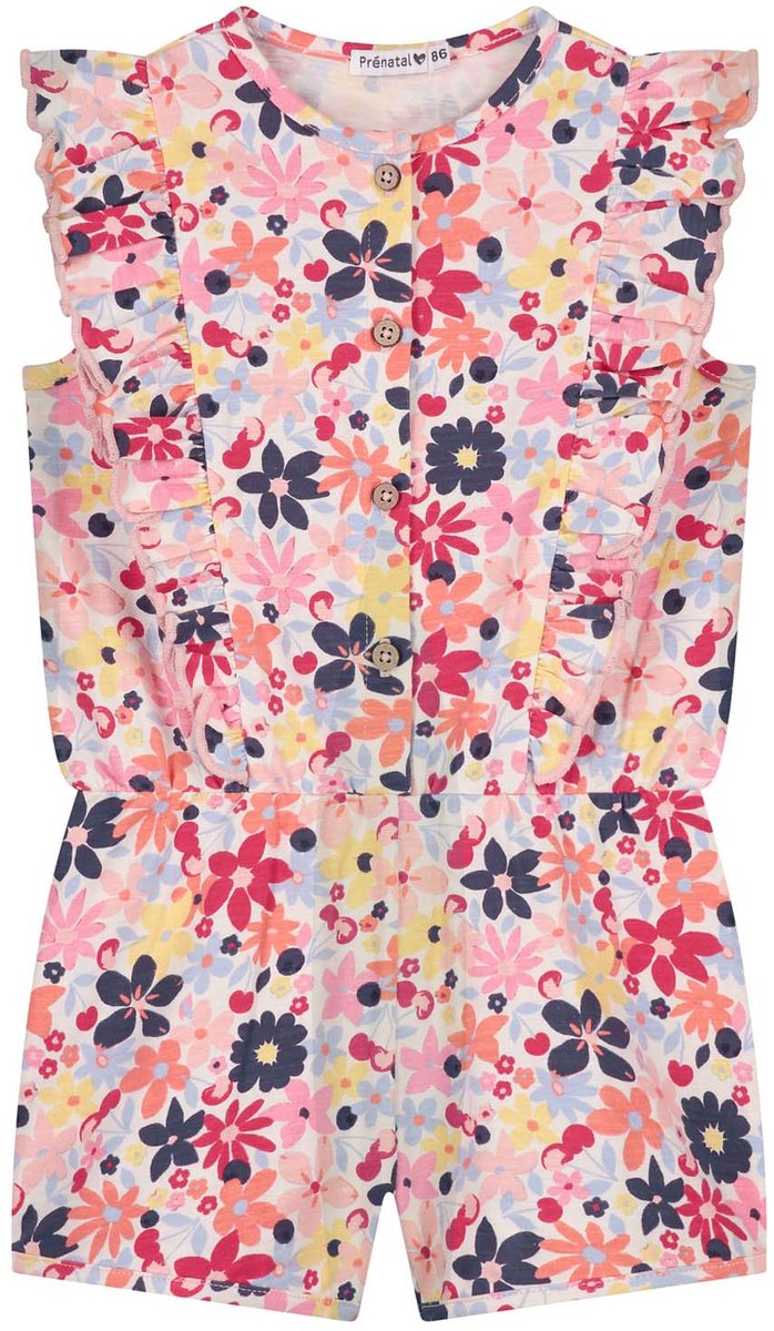 Prénatal peuter jumpsuit - Meisjes - Wit - Maat 86