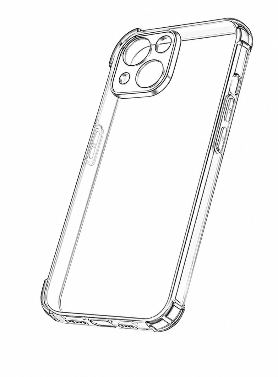 iPhone 14 Hoesje - Transparant - Extra Stevige Hoeken - Siliconen Case - Back Cover - Telefoonhoesje - OXILO