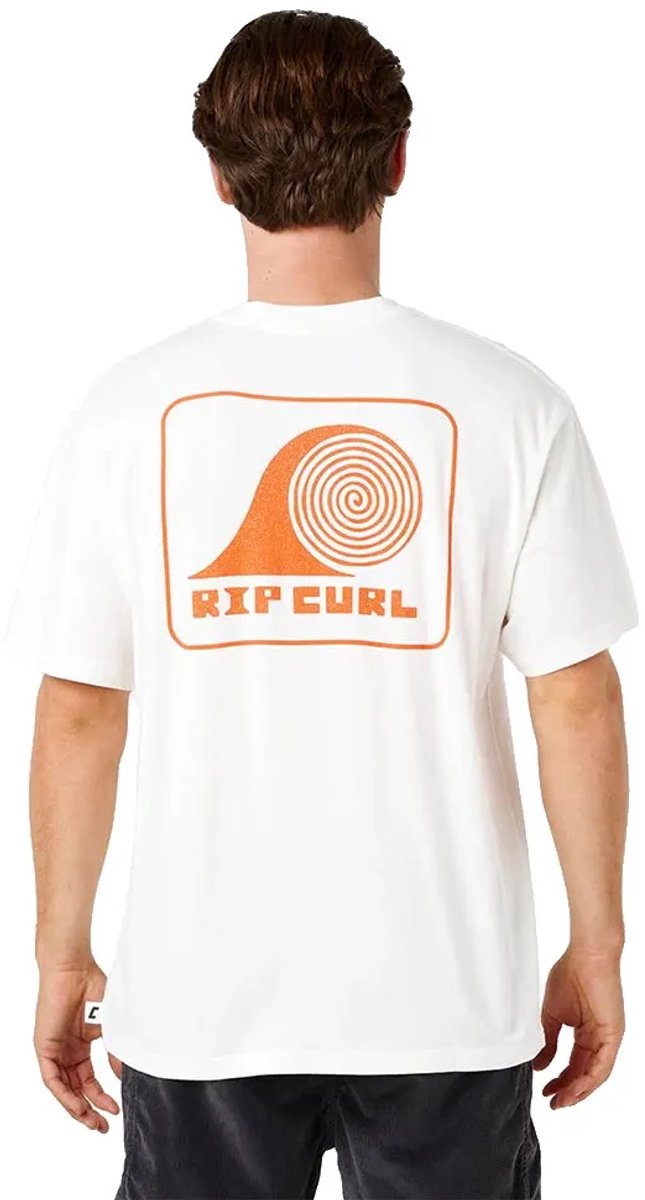 Rip Curl Aots Rolling Wave T-shirt Met Korte Mouwen S Man Bone