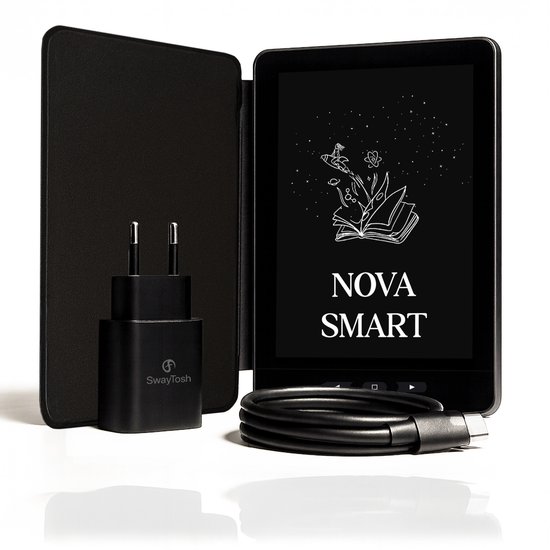 SwayTosh E-Reader Nova Smart – Incl. Luxe hoes - 6 inch 20 ... - cover