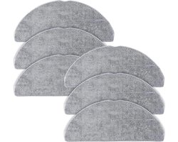 6 stuks Wisdoeken voor Roborock Q7 M5/M5+, Q7 L5/L5+ Robotstofzuiger - Herbruikbaar en Wasbaar - Reservedoek