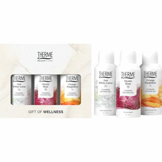 THERME Gift of Wellness 3 x 50 ml - geschenkset - Foaming Shower Gel