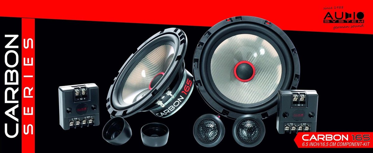 Audio System Carbon 165 16.5cm / component-set ( composet ) Auto speakers 6.5 inch Luidsprekers – foto 2