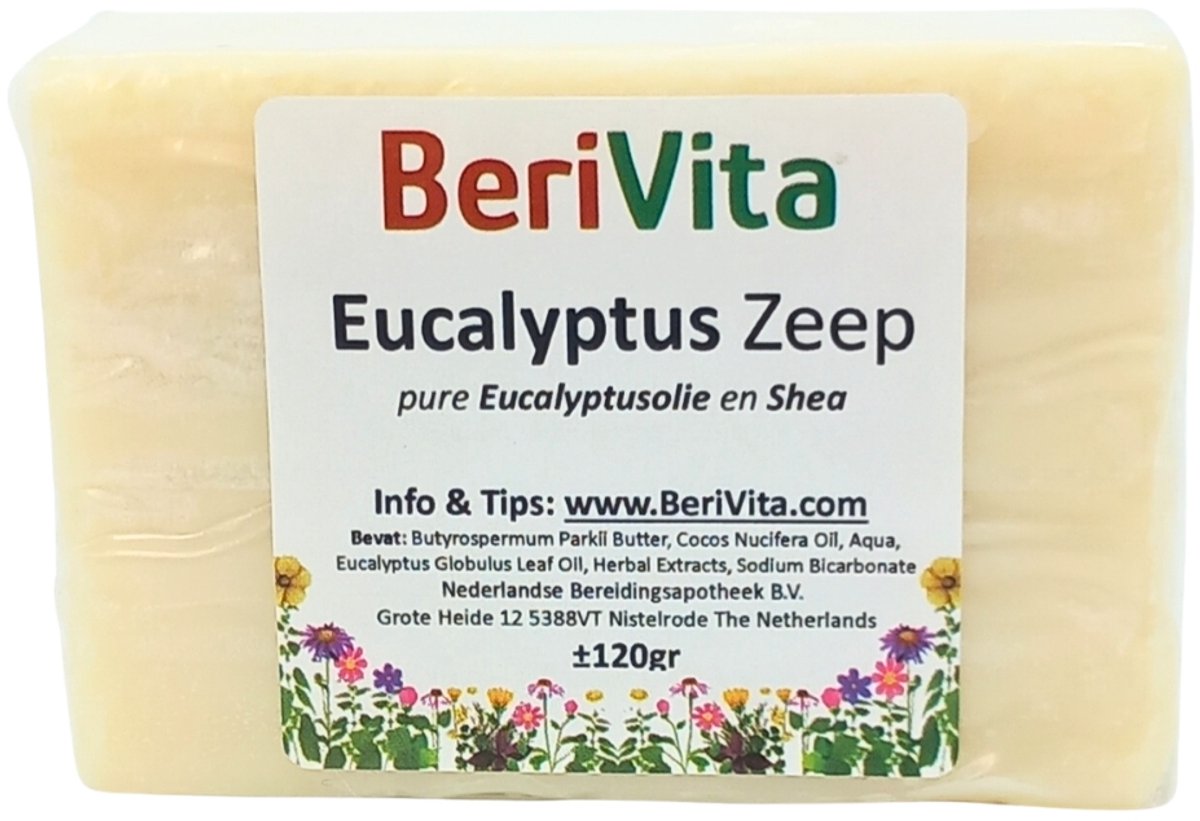 Eucalyptus Zeep 120gr - Natuurlijke Zeeptablet met Eucalyptusolie en Shea Butter