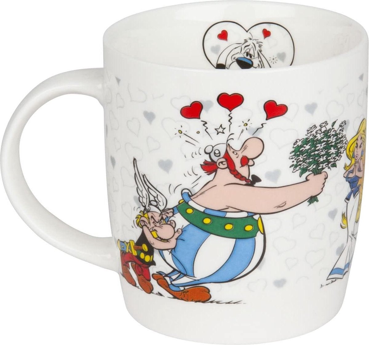Kop Mok - Porseleinen Mok - Geniet van Drankjes - Vaatwasserbestendig - 400 ml - Wit