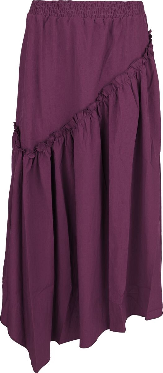 Killstar Withered Garden - Wild Petal Maxi Skirt Dames Midirok - paars - XS