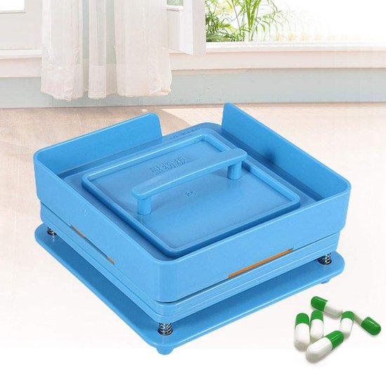Solidchoice - Dailygoody - Capsulevulmachine - Zeer efficiënte capsulevuller - Geschikt voor kleine fabrieken - Blauw - Voor apotheken - 100 gaten van Solidchoice — afbeelding 2