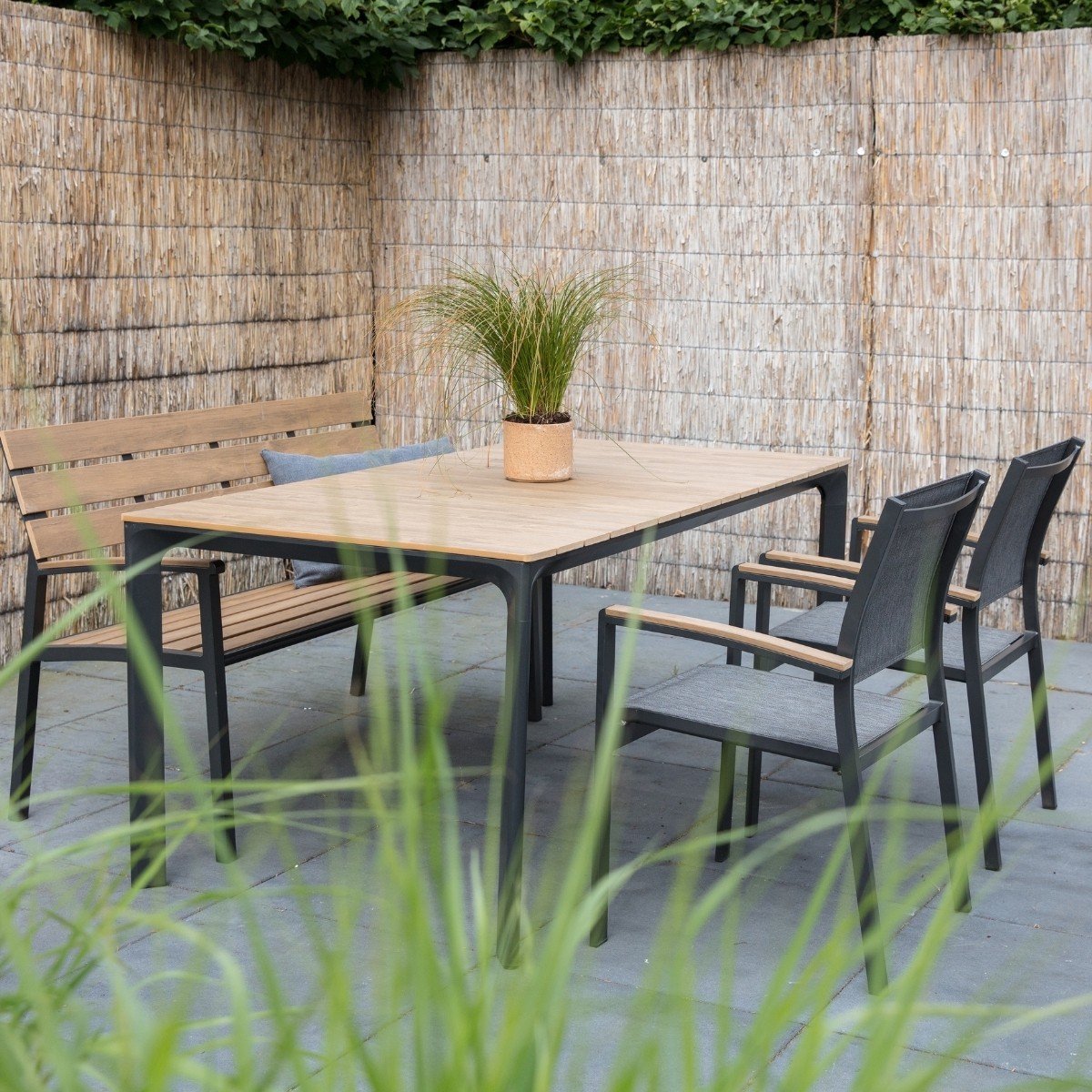 Lesli Living Outdoor Living Tuinstoel Arezzo - Antraciet