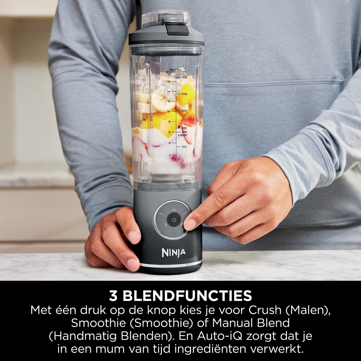 Ninja Blast Max Portable Blender - Koelgrijs - BC251EUGY – foto 2