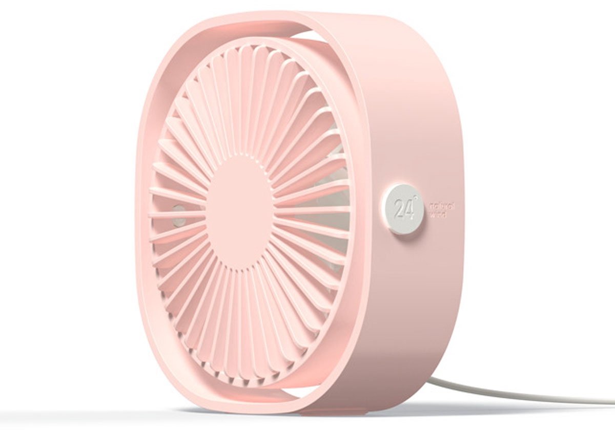 TOVBMUP Vloerventilator - Mini Tafelventilator - Ventilator Oplaadbaar - Oplaadbare ventilator - Handventilator - Staande ventilator - met 3 Standen - geschikt voor thuis, kantoor, slaapkamer, studentenhuis, buiten - Roze