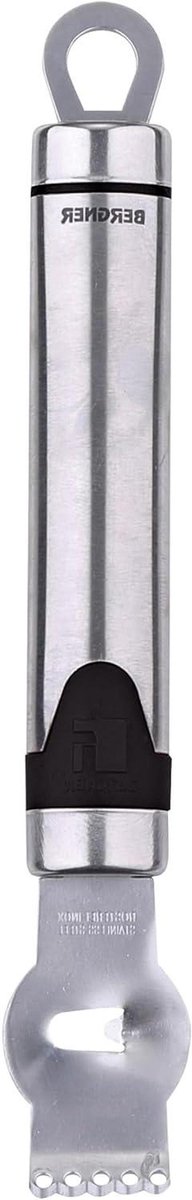 Citroenrasp Rallador - Zester Citroenschil - Citrus Aroma Vinden - Roestvrij Staal - 29 cm - Zilverkleuren