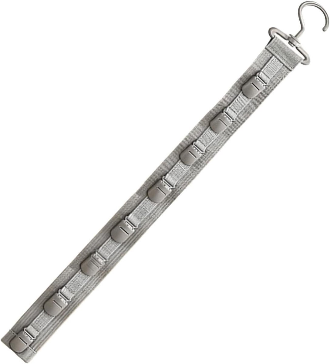 Hoeden Organizer - Hoedenrek Deur - Hoeden Opbergen - Anti-slip Clips - 72 cm - Grijs