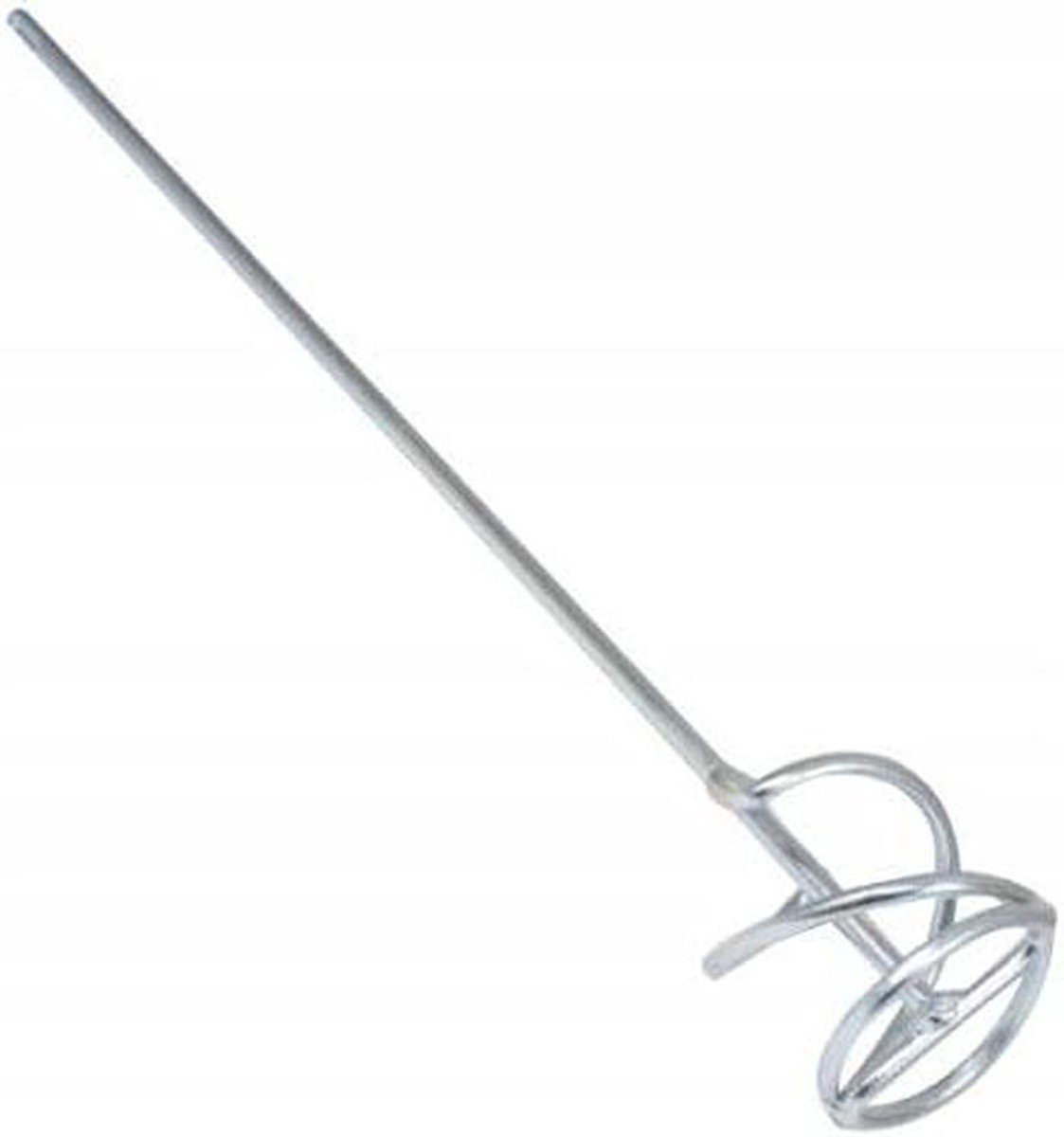 Mortelmenger - Roerder Lijm - Mortel Mengen - Stalen Gelegerd - 500mm x 80mm - Zilverkleurig