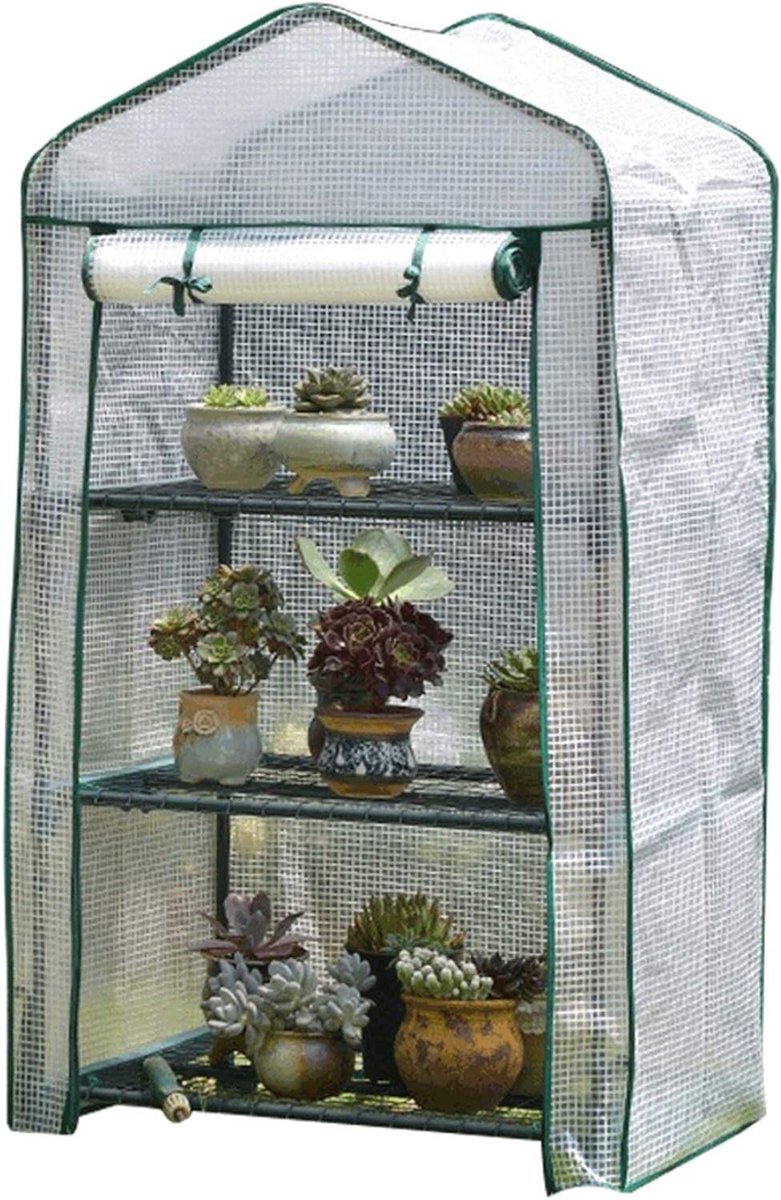 Mini Kas - Plantenkas Tuin - Planten Beschermen - Met Deur Met Rits - 69 x 49 x 125 cm