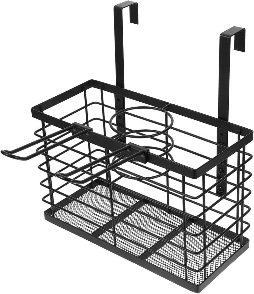Haarstijltang Organizer - Kappersgereedschap Houder - Badkamer Opbergen - Ruimtebesparend Ontwerp - 27x17x12 cm - Zwart
