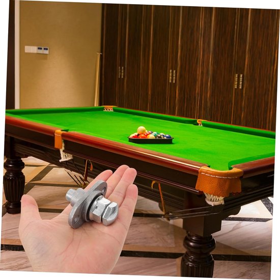 Pooltafel Waterpas Schroef - Nivelleerschroef Biljart - Tafel Stabiliseren - Micro-afstelbaar - 6x5x3 cm - Zilver — afbeelding 4