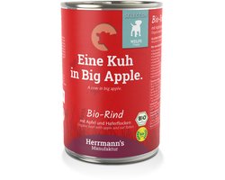 Herrmann's Bio Puppy Natvoer - Rund met Appel - 400 g