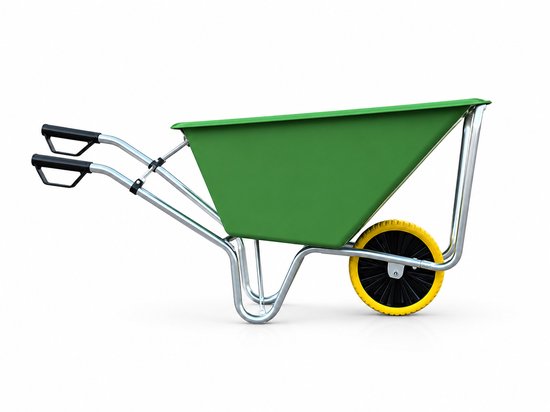 JMC Kruiwagen 160 Liter Poly Met Verzinkt Onderstel en Anti-Lek Band van JMC — afbeelding 5
