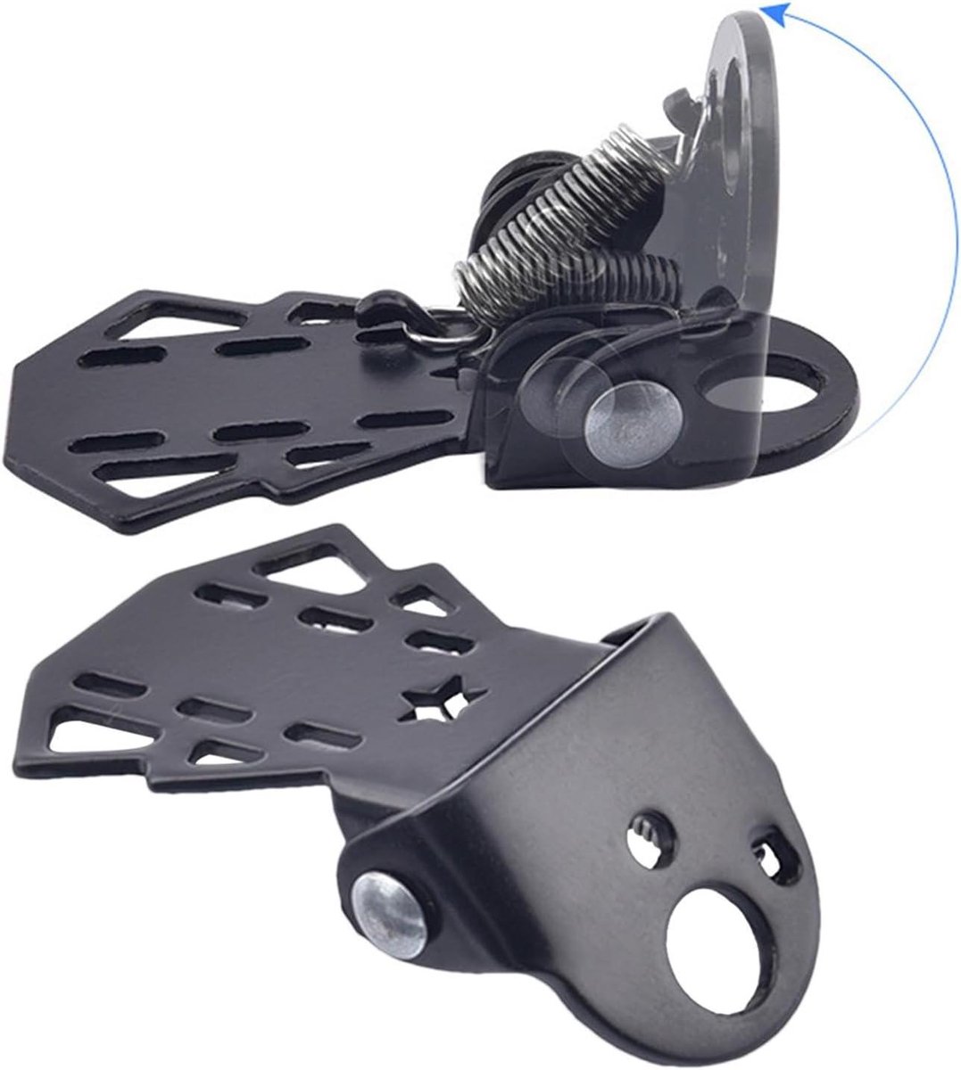 Fiets Pegs - Voetsteunen Fiets - Extra Vervoer - Vouwbaar Ontwerp - 2 Stuks - Zwart