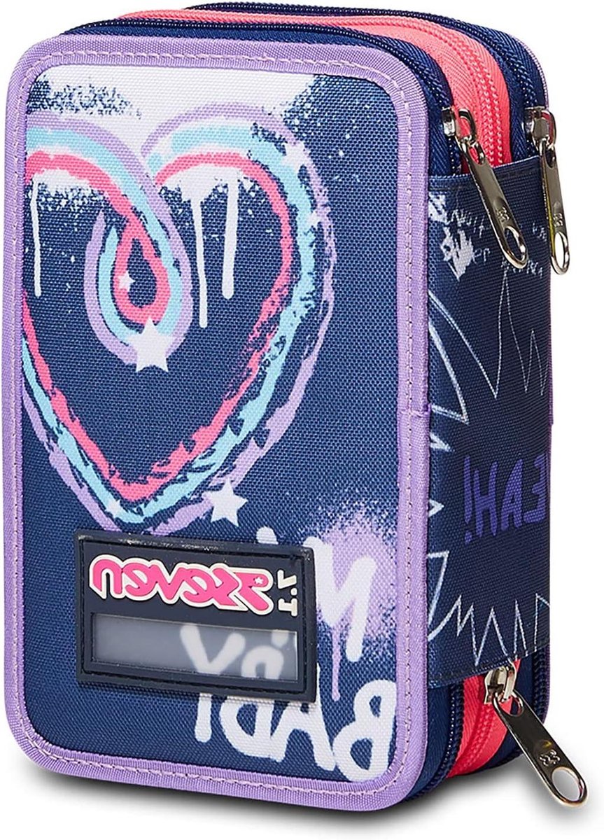 Ritssluiting Etui - Pennendoosje School - Opbergen Pennen - Casual Design - 20 cm - Blauw
