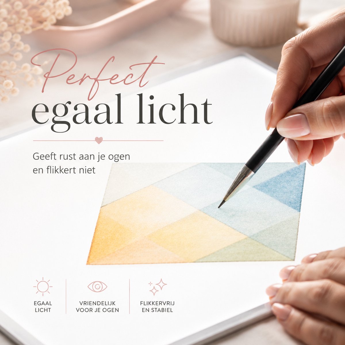 A3 Lightpad Lichtbak Diamond Painting Volwassenen | Oplaadbaar Magnetisch | All Smiles Premium Tekenbord | 2026 MODEL | Tekenen Schetsen Hobby — afbeelding 7
