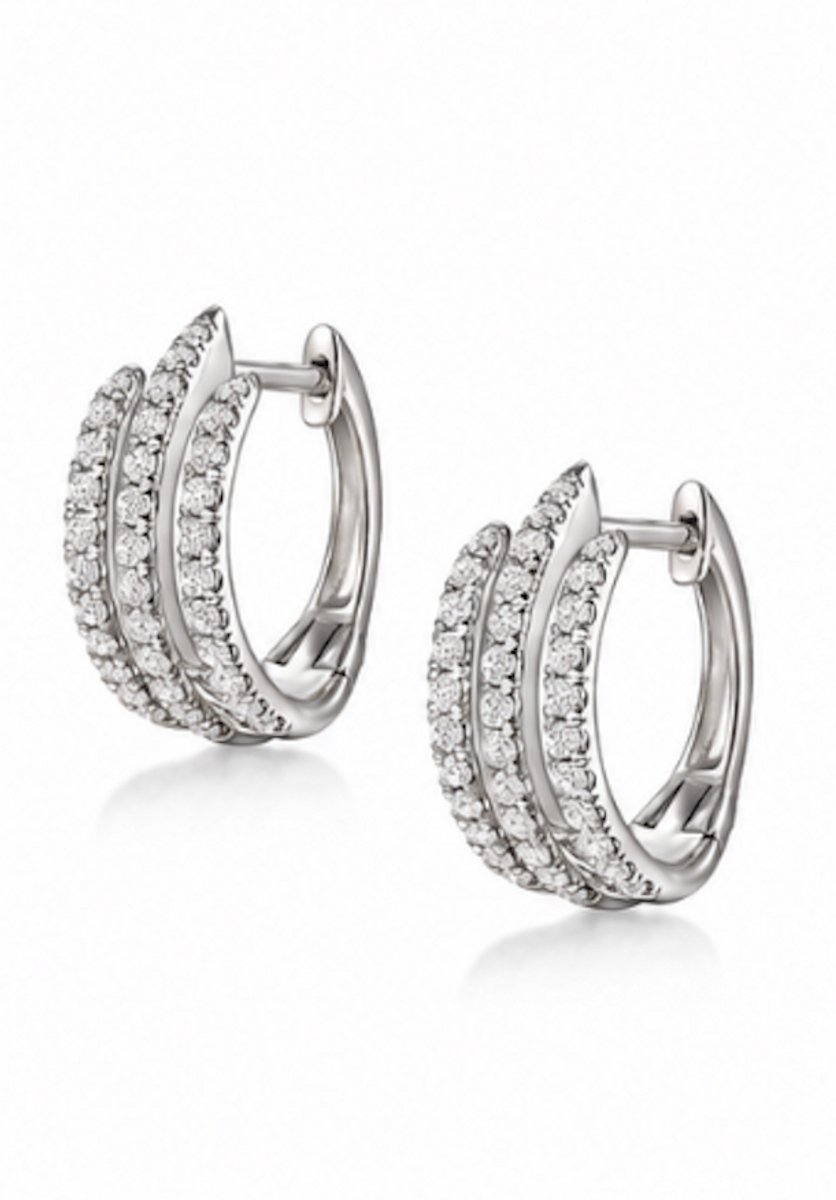 Oorbellen- Zilverkleurig - Verguld - Roestvrijstalen oorbellen - sieraden – Cadeau tip – Hip - Trendy