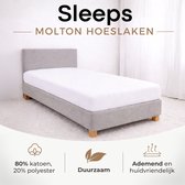 Sleeps Molton Hoeslaken Katoen Stretch - 90x210 cm - Matrasbeschermer