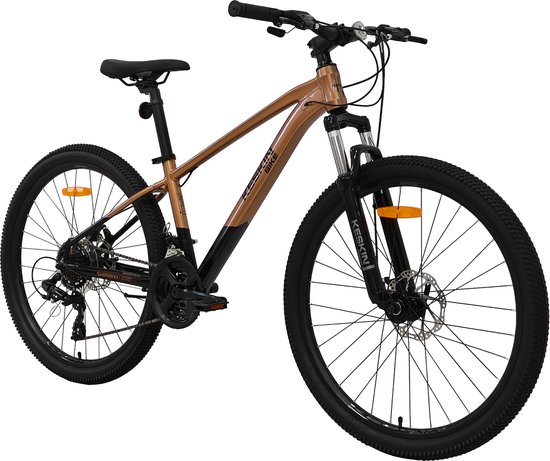 Keskin Bike MTB PRO - Mountainbike 26 inch - 21 versnellingen Shimano - Framemaat: 36 cm - Zwart/Brons — afbeelding 2