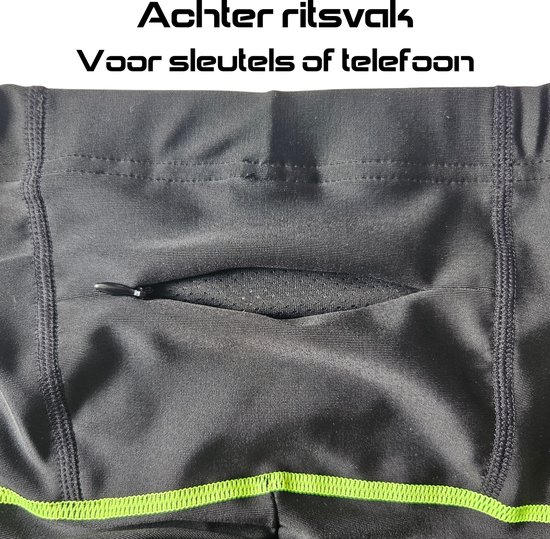 RAMBUX® - Fietsbroek Dames met Zeem - MTB Broek - Zwart Geel - Mountainbike - Fietskleding Short - Sportbroek - Maat S van RAMBUX — afbeelding 4