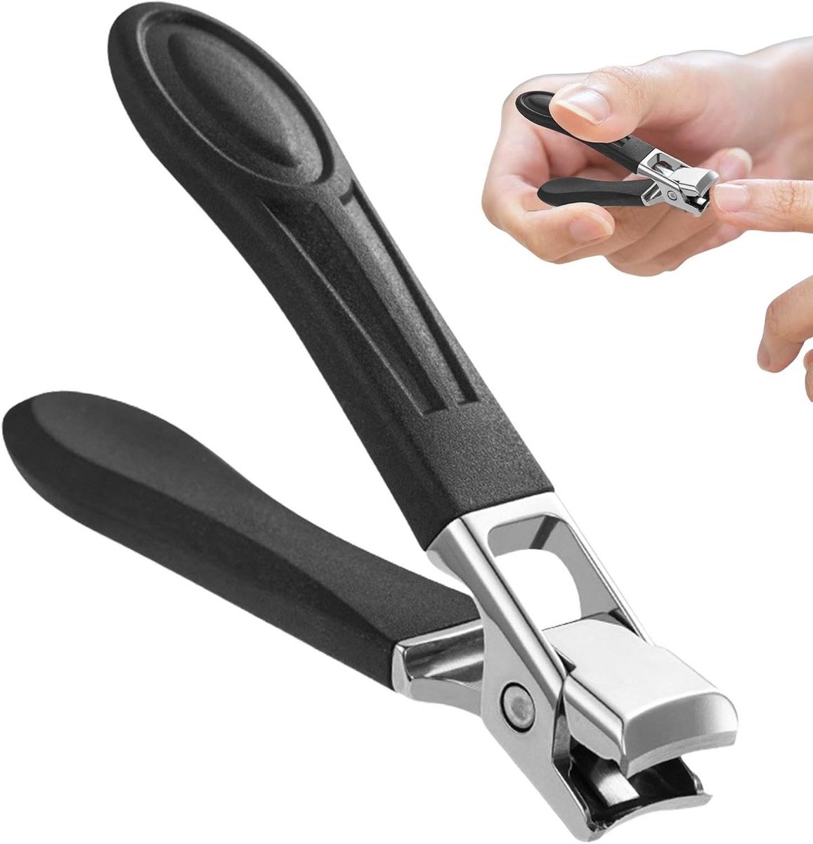 Grote nagelknipper - Teennagel knipper - Nagelverzorging - Ergonomisch ontwerp - 9 cm - Zilver