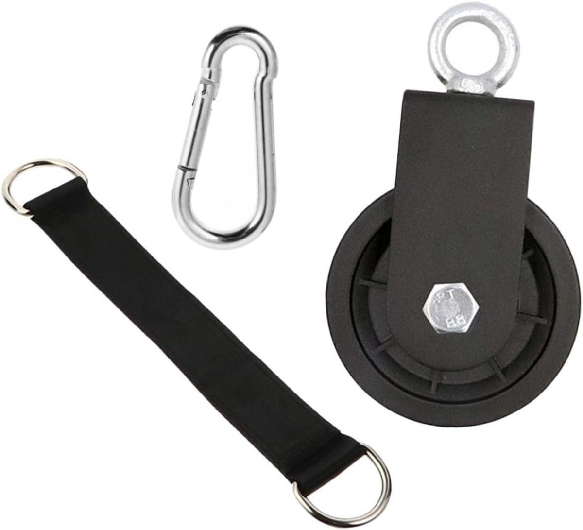 Fitness Katrol Systeem - Kabelmachine Accessoire - Kracht Training - 360 Graden Rotatie - 15.3x9x3.15CM - Zwart
