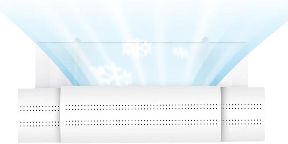 Ventilatiedeflector - Aircohoes - Comfort Verhoging - 180° Instelbaar - 3 Delig - Wit