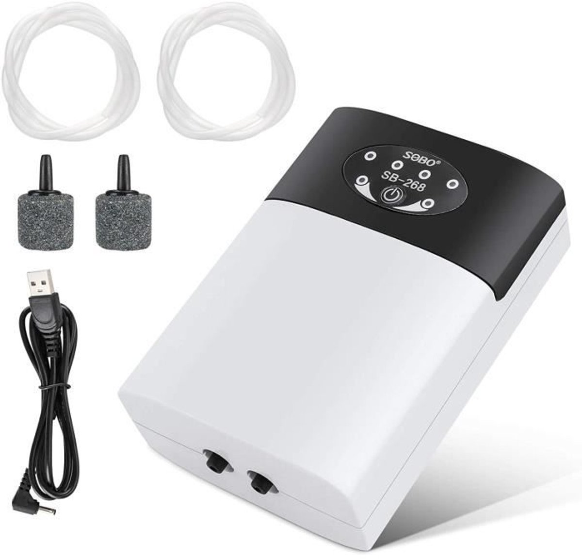 Aquariumluchtpomp, draagbare aquariumluchtpomp, USB-luchtpomp, stille aquariumluchtpomp, luchtpomp