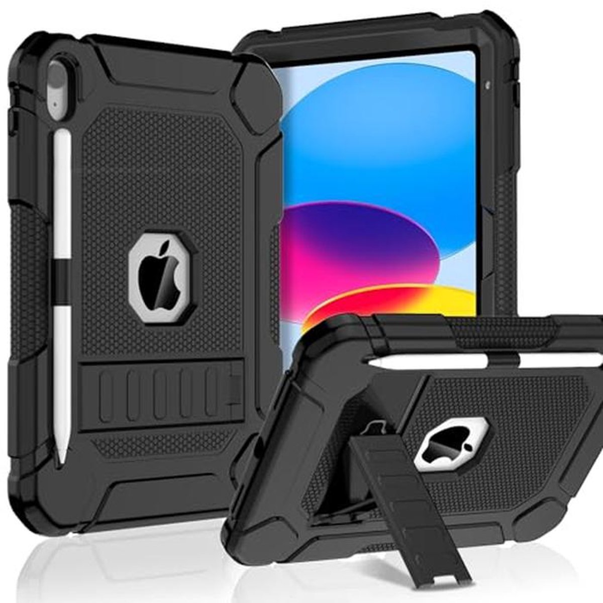 Tablet Hoes - Beschermhoes Tablet - Apparaat Beschermen - Ingebouwde Standaard - 109 Inch - Zwart