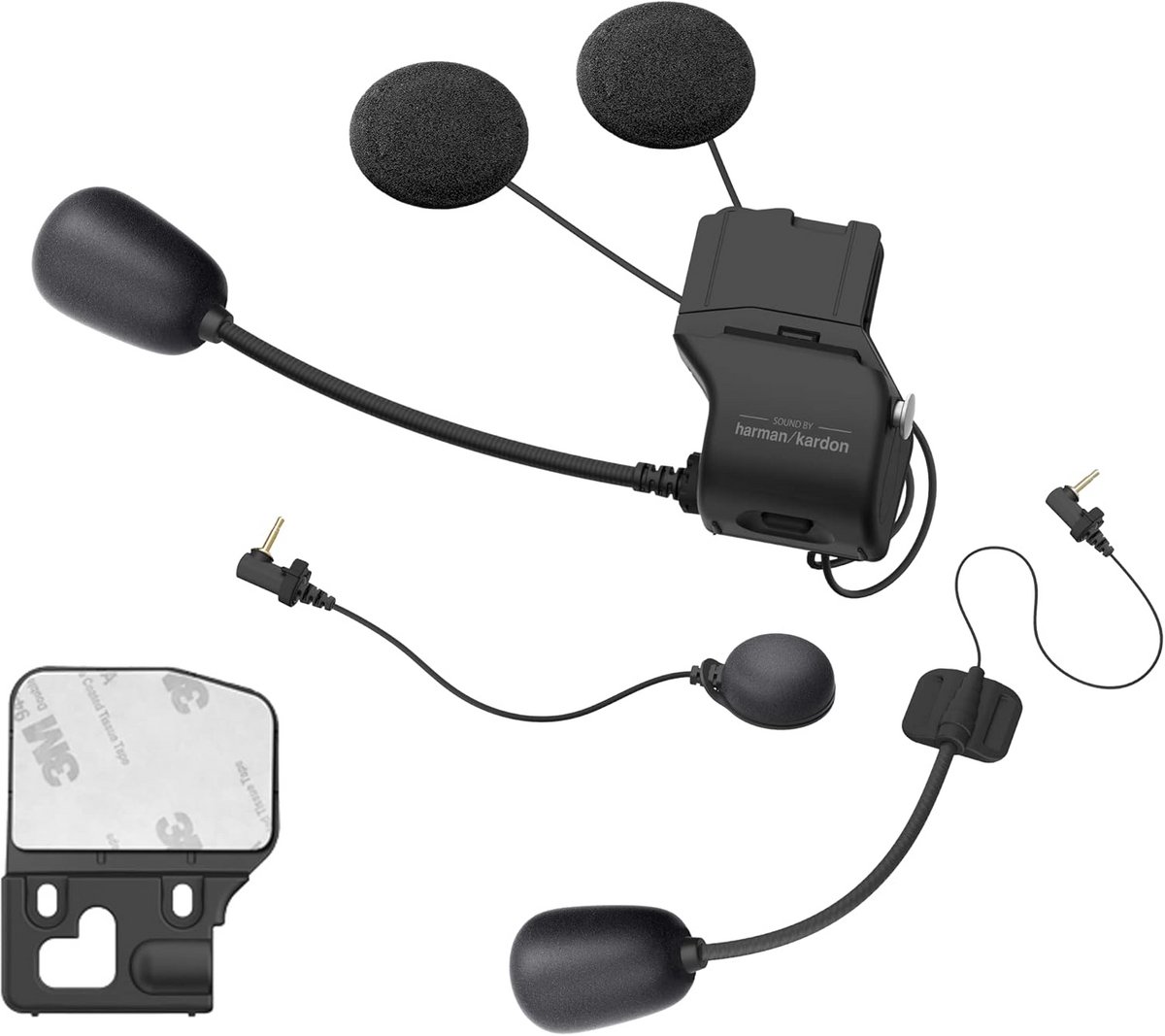Motor Communicatie Set - Motorhelm Audio - Motor Rijden - Harman Kardon Geluid - 0.65 x 5.55 cm - Zwart