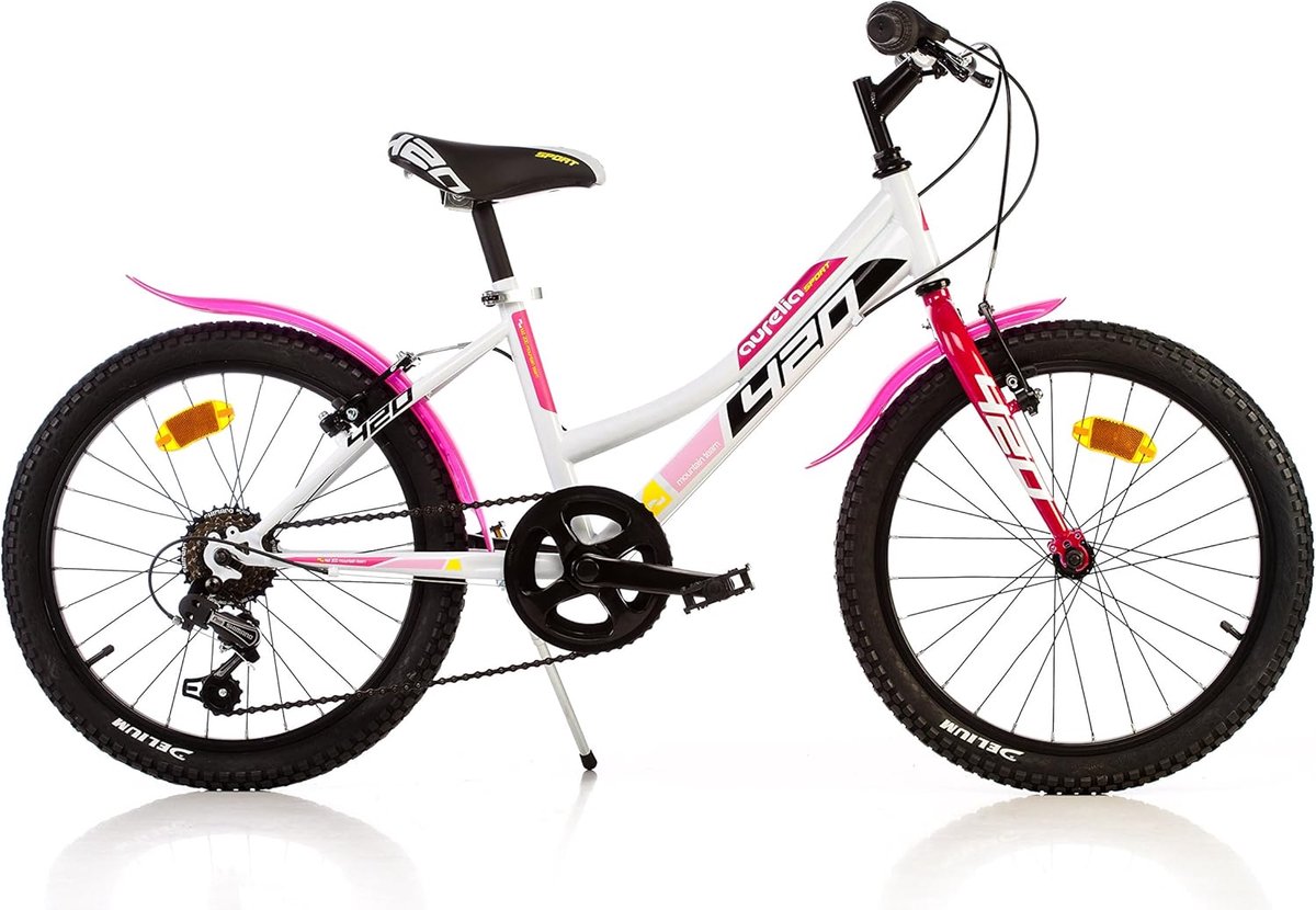 Kinderfiets - Mountainbike - Buiten Fietsen - 6 Shimano Versnellingen - 20 Inch - Zwart